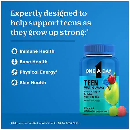 One A Day Teen Multivitamin Gummies For Boys