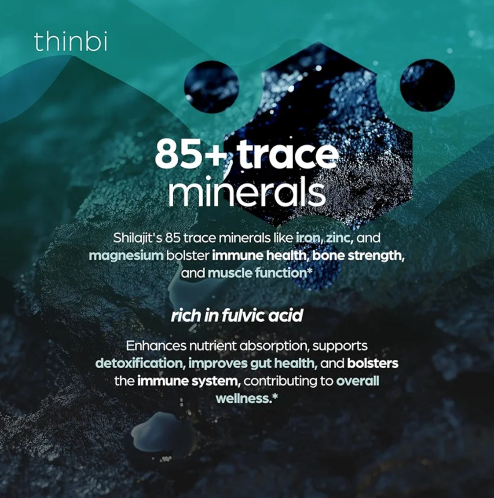 Thinbi Shilajit Resin Extra Strength – Pure Himalayan Shilajit for Men & Women