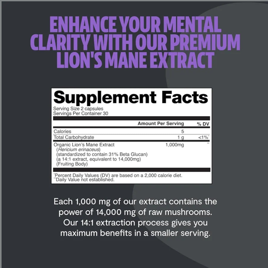 FreshCap Lions Mane 14,000 mg