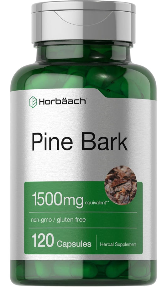 Horbäach Pine Bark Extract Capsules | 1500mg