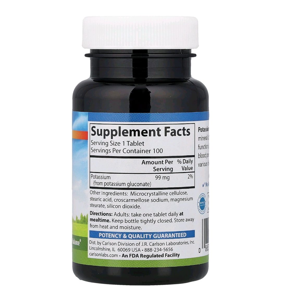 Carlson Potassium - 99mg Tablets