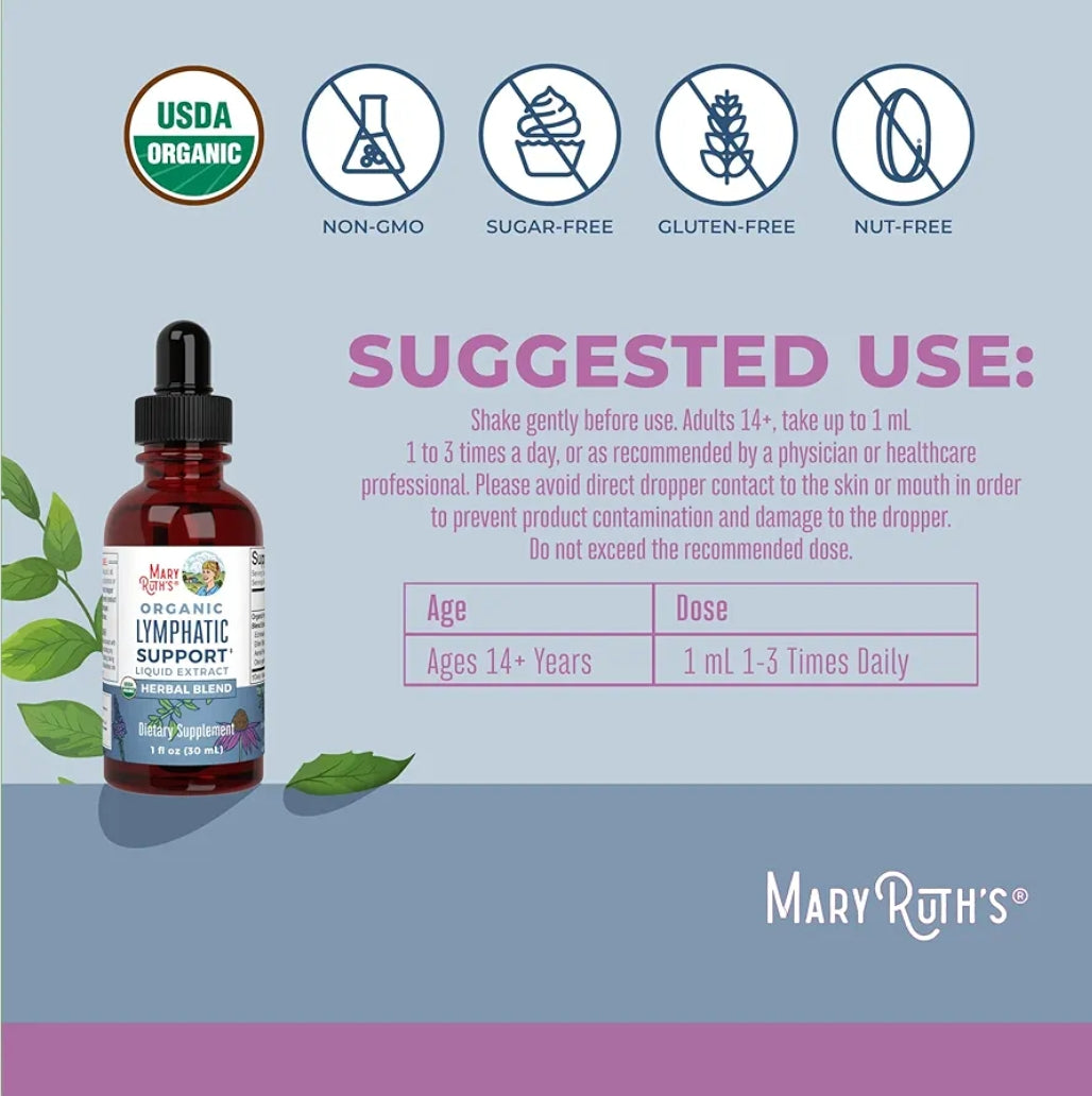 MaryRuth's Organic Lymphatic Support Liquid Extract