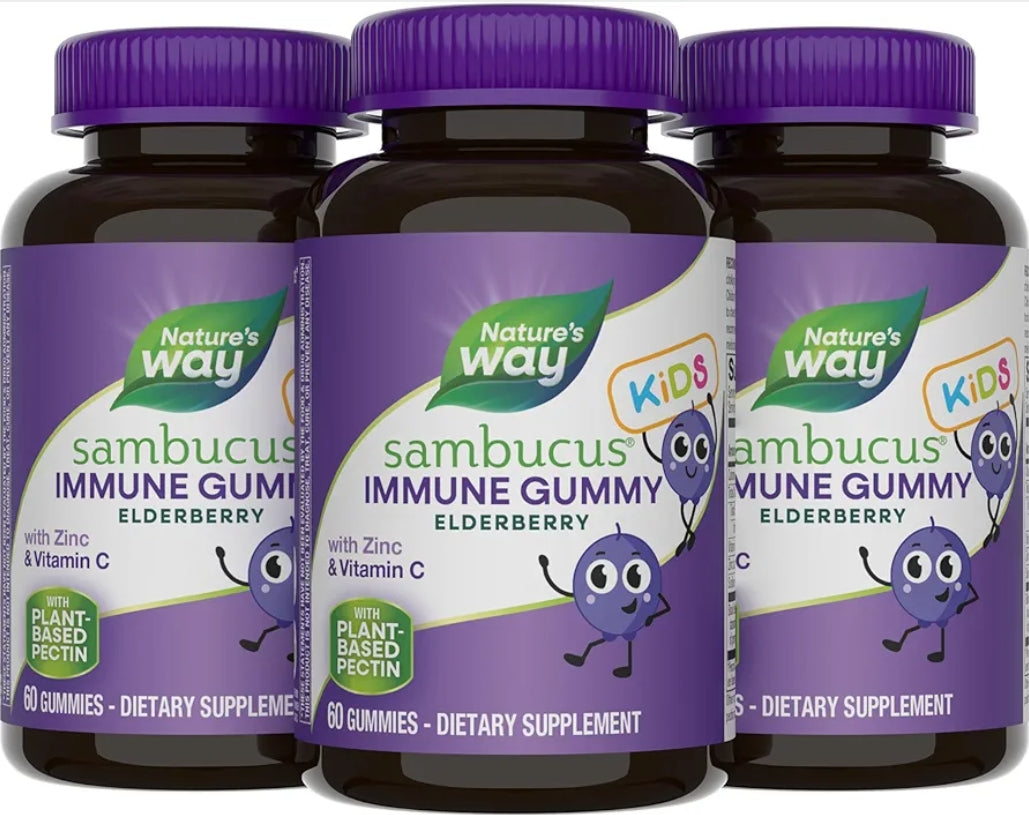 Nature's Way Sambucus Elderberry Immune Gummies for Kids
