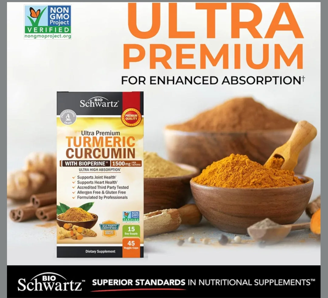 Bio Schwartz Tumeric Curcumin W/ Bioperine