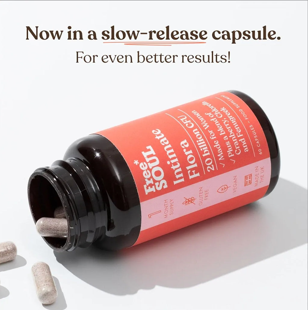 Intimate Flora for Women | 20 Billion CFU Fortified with 15,000mg Cranberry, Fenugreek & Chlorella