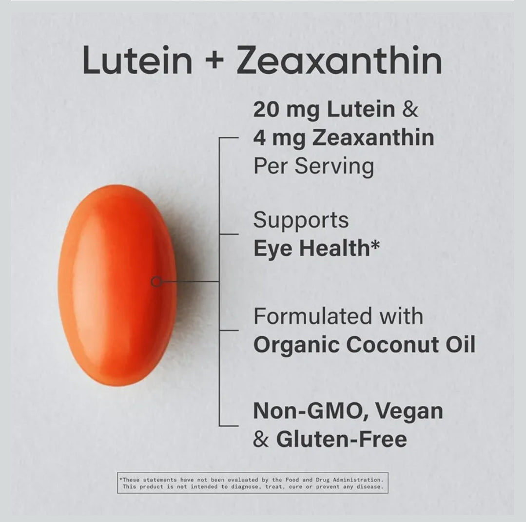 Sports Research® Lutein and Zeaxanthin Capsules | Eye Health Support Supplement
