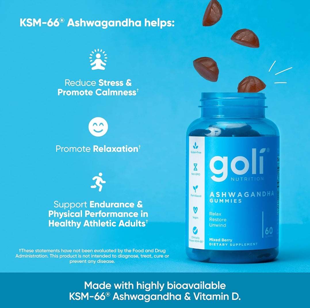 Goli Ashwagandha & Vitamin D Gummy