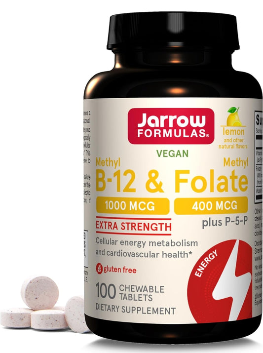 Jarrow Formulas Methyl B-12 1000 MCG and Methyl Folate 400 MCG