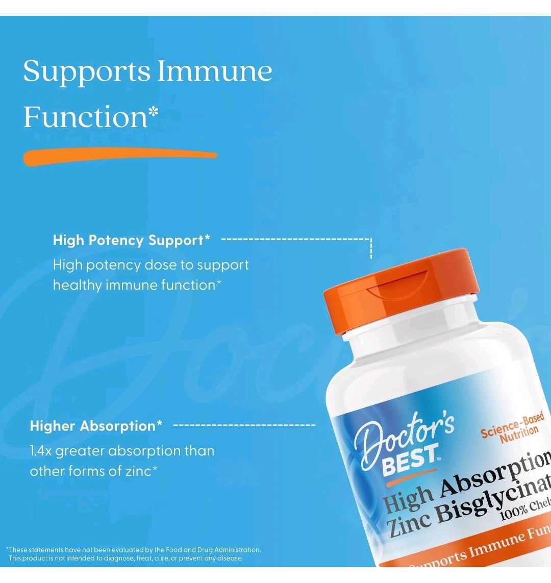Doctors Best High Absorption Zinc Bisglycinate