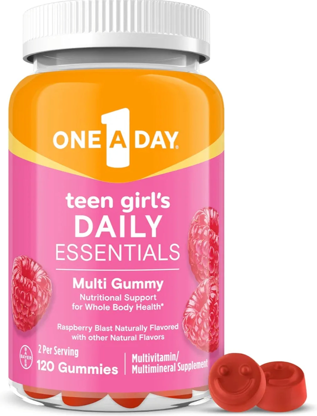 One A Day Teen Girls Daily Essentials Multivitamin Gummies