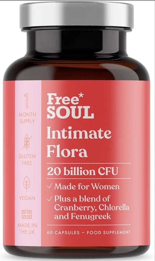 Intimate Flora for Women | 20 Billion CFU Fortified with 15,000mg Cranberry, Fenugreek & Chlorella