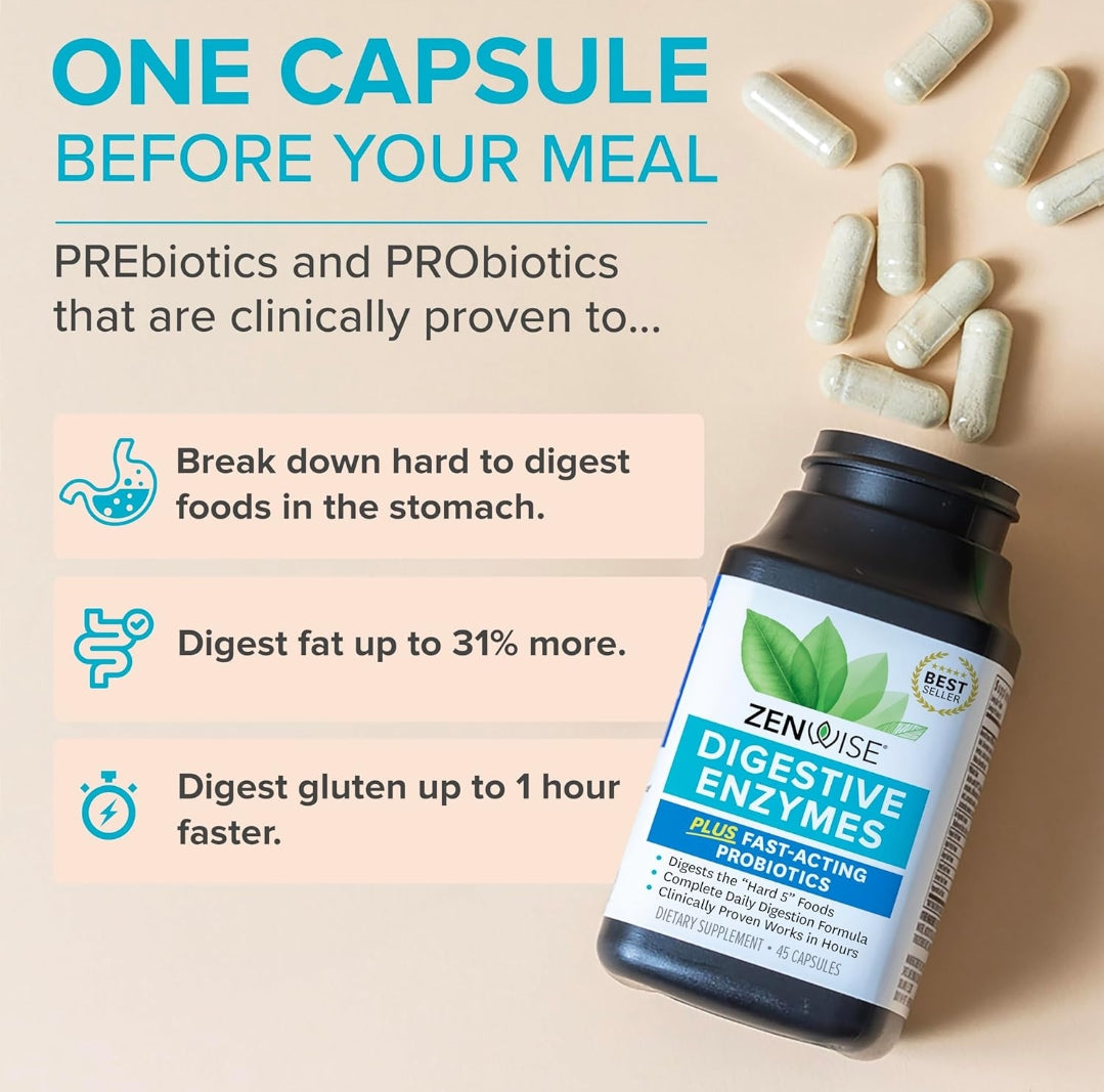 Zenwise Digestive Enzymes (Plus fast acting probiotics)