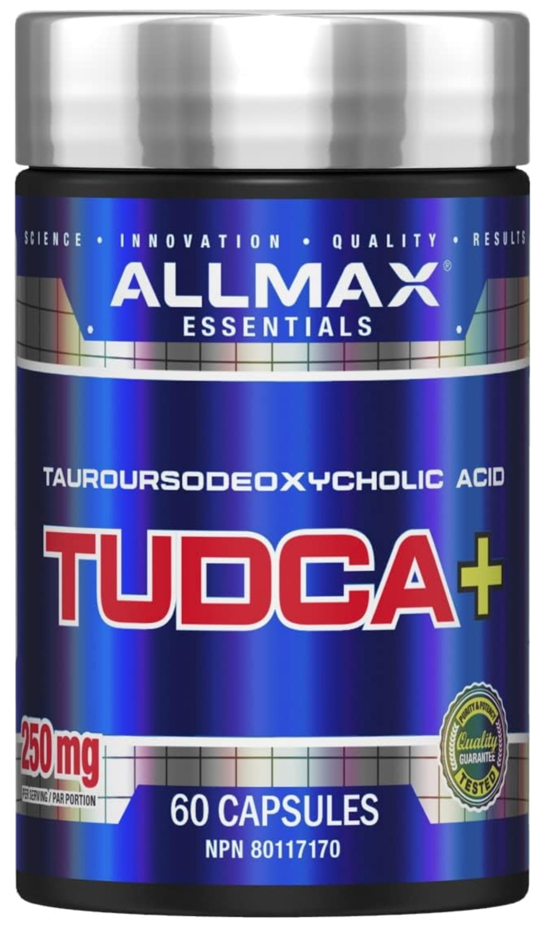 Allmax TUDCA+ 60ct Tauroursodexoycholic - Liver Detox and Gut Health