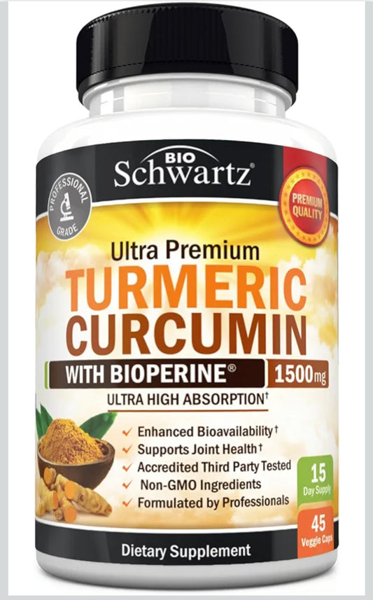Bio Schwartz Tumeric Curcumin W/ Bioperine