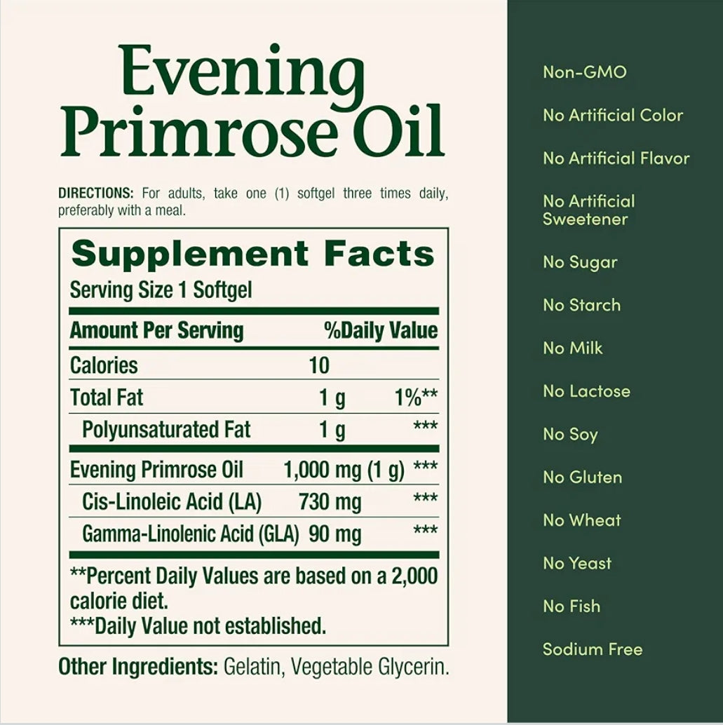 Nature's Bounty Primrose Oil 1000mg