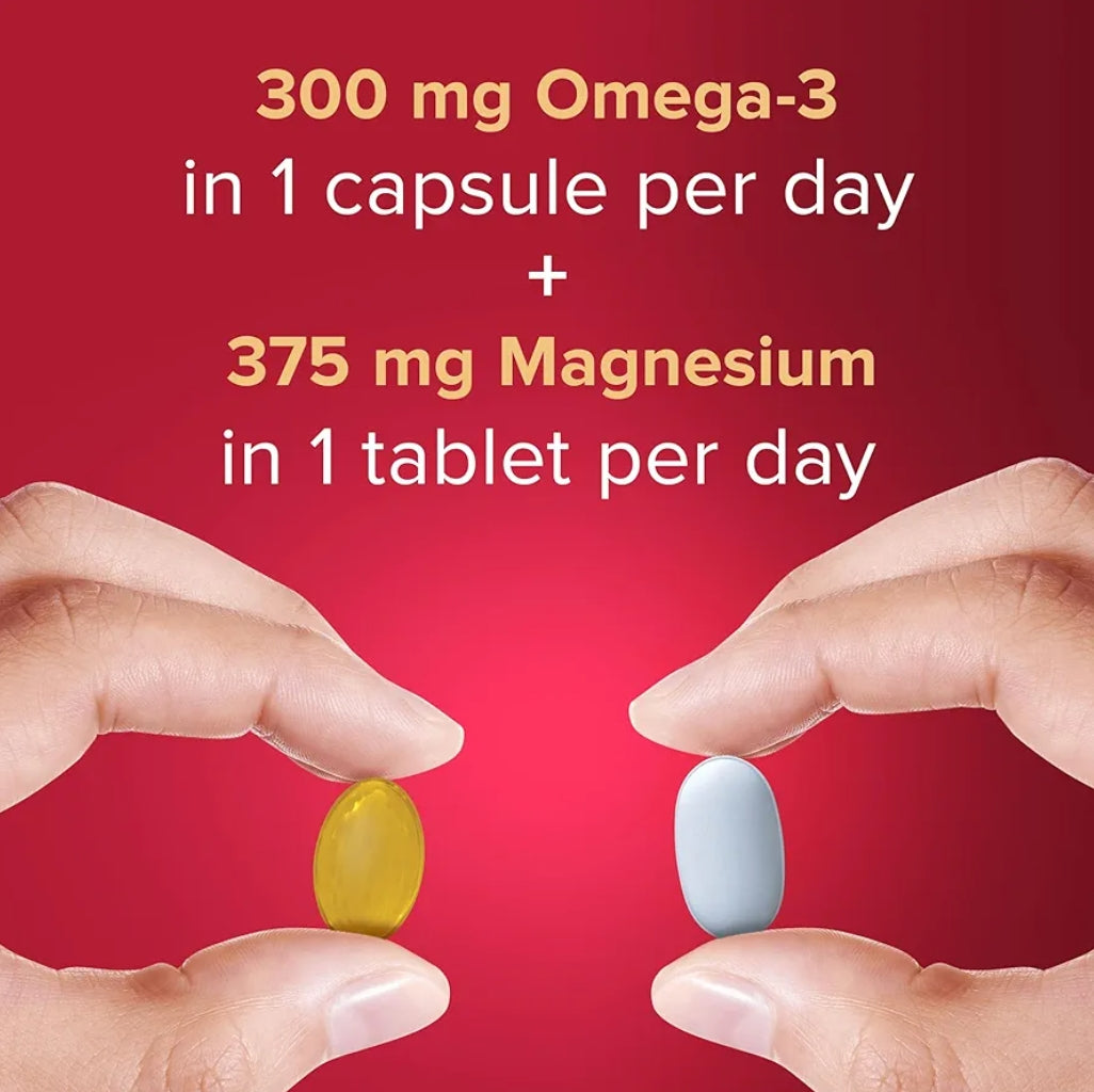 Seven Seas Omega-3 Fish Oil and Magnesium, Omega-3 Plus Vitamin D for Whole Body