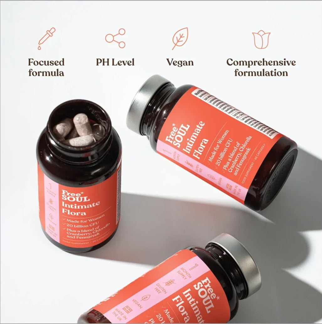 Intimate Flora for Women | 20 Billion CFU Fortified with 15,000mg Cranberry, Fenugreek & Chlorella