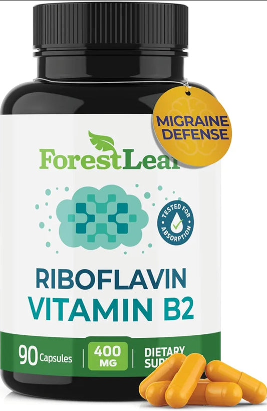 ForestLeaf Vitamin B2 Riboflavin 400mg