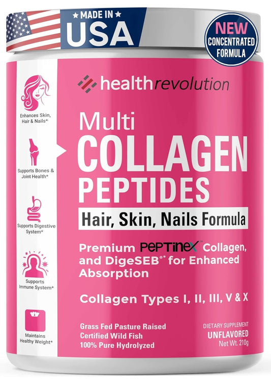 Health Revolution Multi Collagen Peptides ( Hair,Skin&Nails Formula)