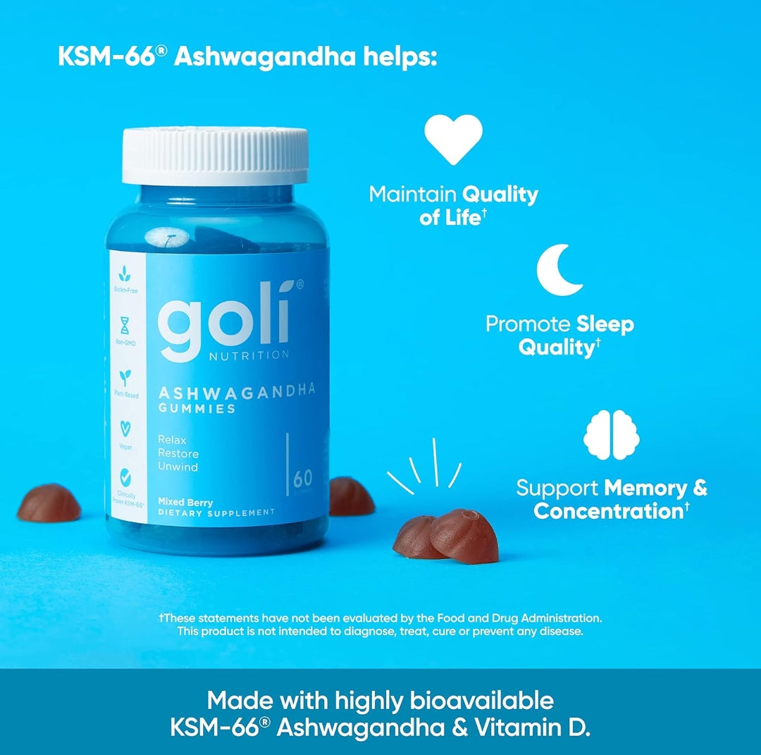 Goli Ashwagandha & Vitamin D Gummy
