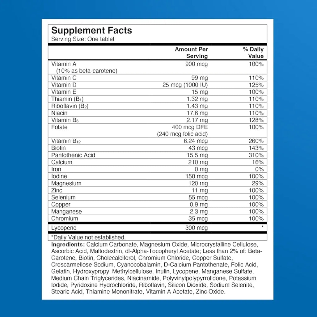One A Day Multivitamin for Men - Daily Mens Multivitamins with Vitamin D, Zinc, Folic Acid, and B Vitamins