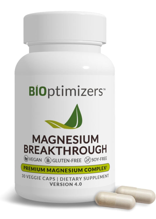 BIOptimizers Magnesium Breakthrough Supplement 4.0-7 Forms Magnesium Glycinate
