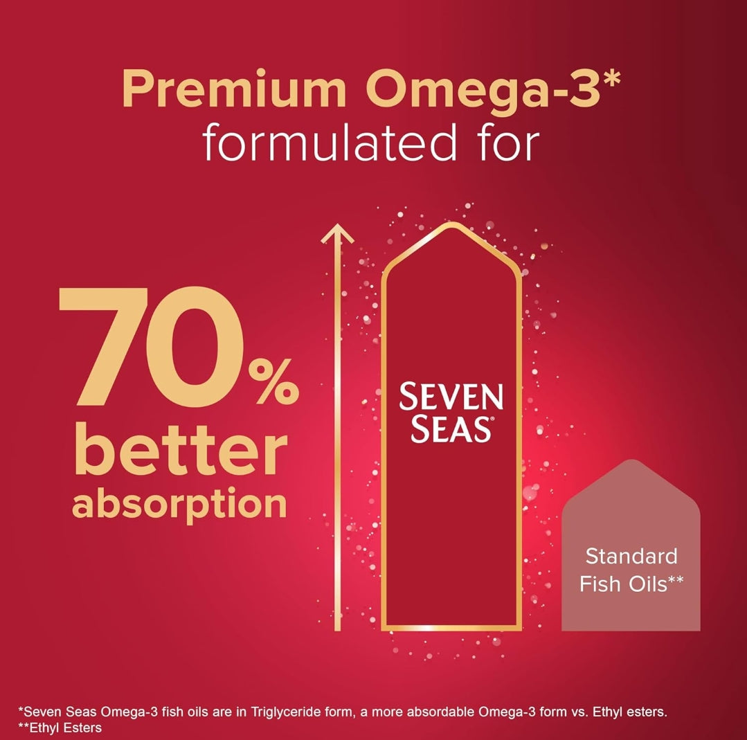 Seven Seas Perfect 7 Woman Plus, Multivitamin For Women With Omega-3,