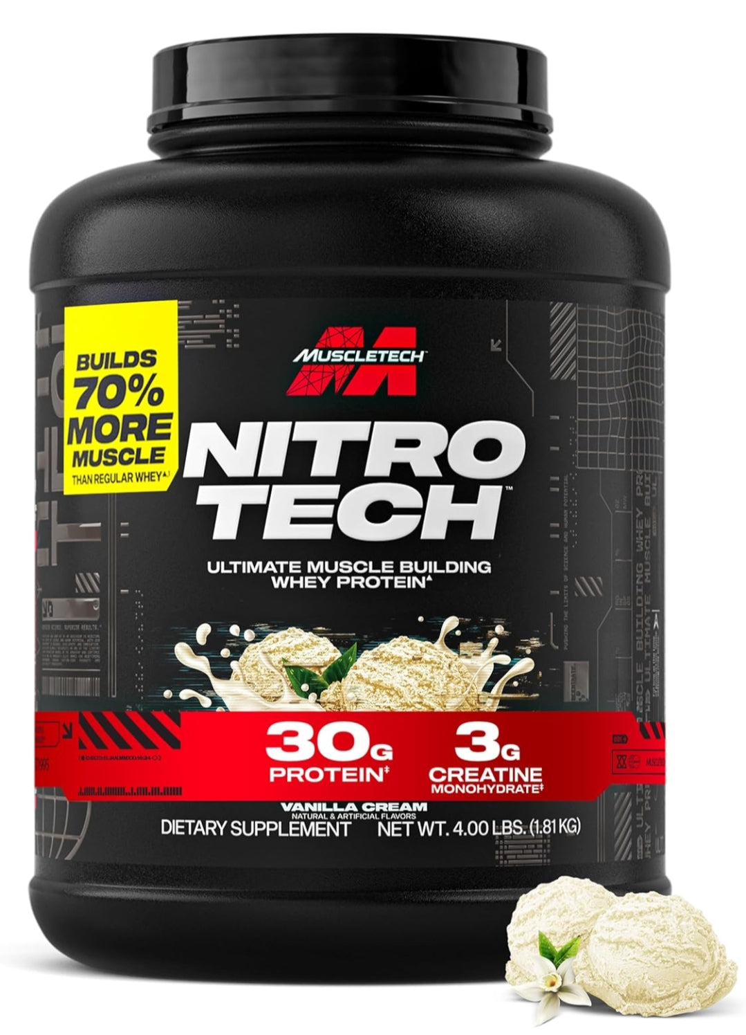 Muscletech Nitro Tech, 100% Whey Gold