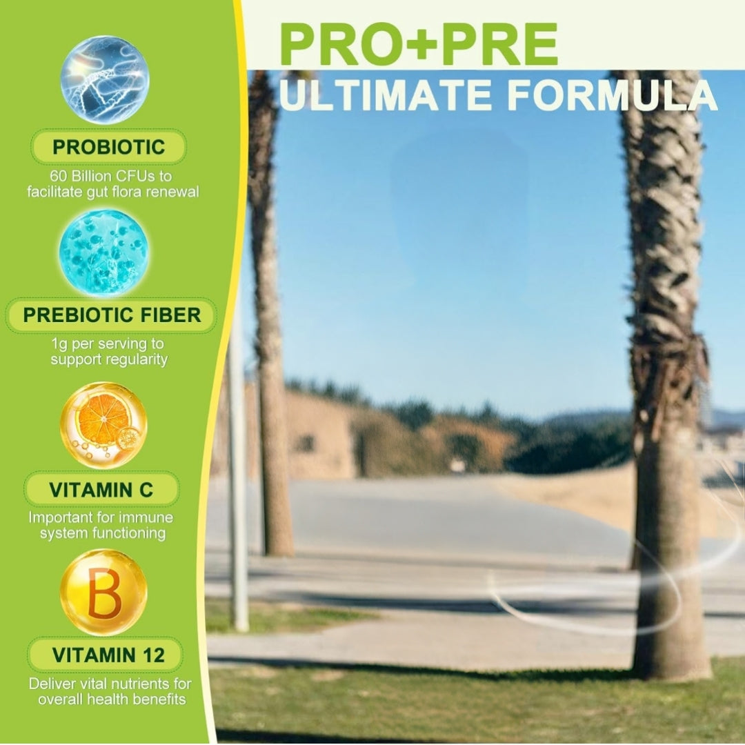 Nature Target Prebiotic Fiber Supplement with 60 Billion Probiotics