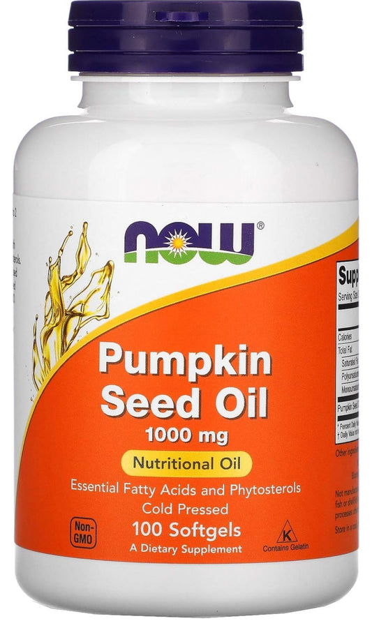 Now Foods Pumpkin Seed Oil 1000mg Soft-gels