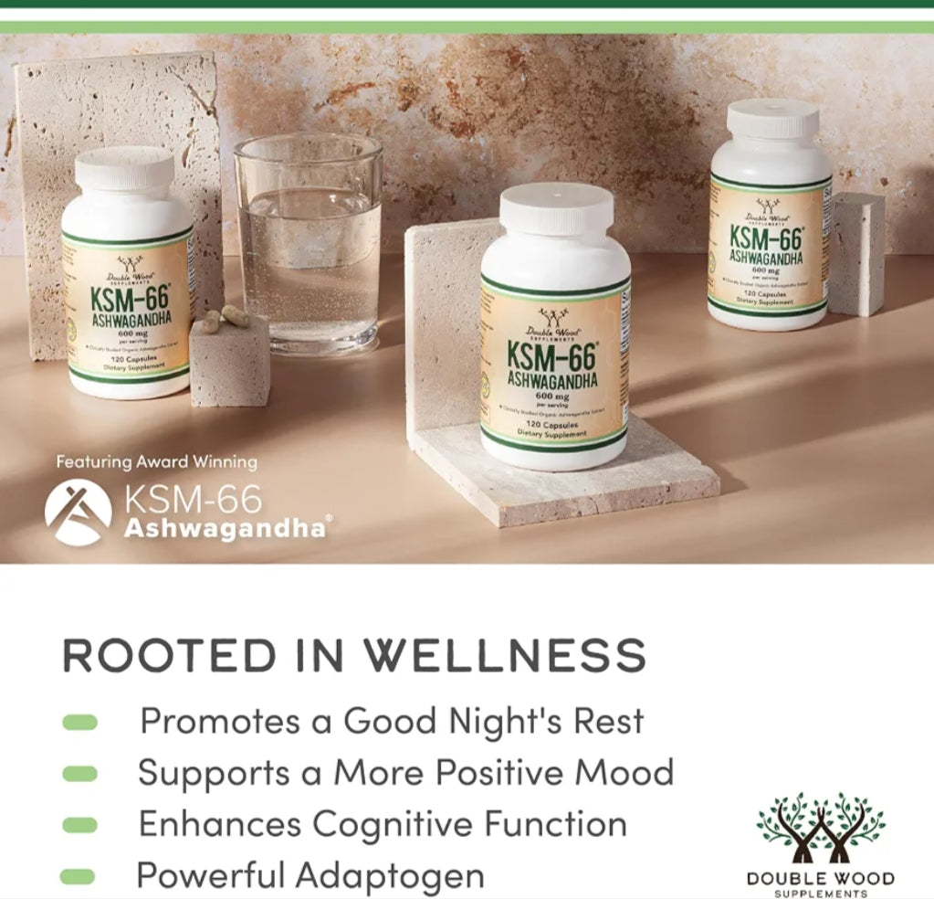 Double Wood KSM-66 Ashwagandha 600mg
