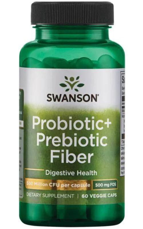 Swanson Probiotic + Prebiotic Fiber, 500 Million CFU